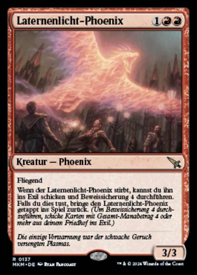 Laternenlicht-Phoenix (Foil)