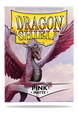 Dragon Shield Card Sleeves - Matte Pink 100