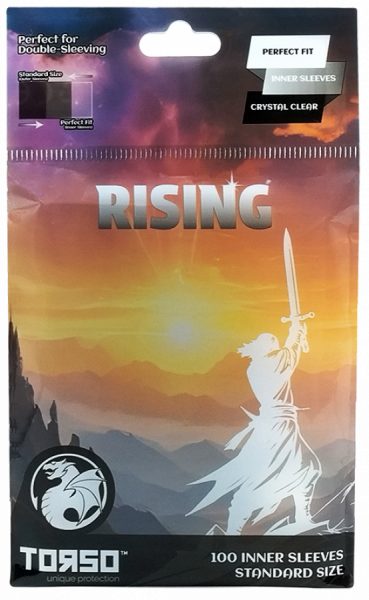 RISING 100 Innersleeves Standard Size - Crystal Clear