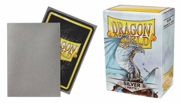 Dragon Shield Card Sleeves - Matte Silver 100